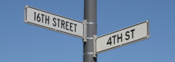 Intersection of 16th Street and 4th Street near UCSF Mission Bay campus
